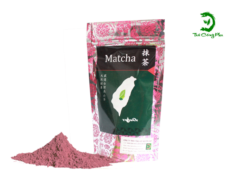 matcha bột trà hồng